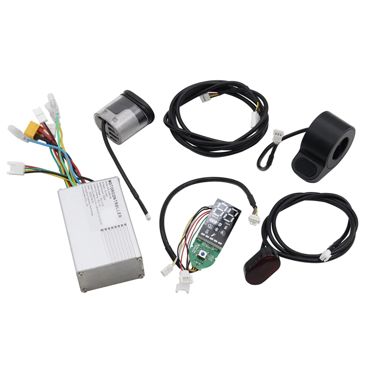36V 18A 350W E - Контроллер скутера + Комплект дисплея приборной панели Bluetooth - Полный комплект управления скутером -Y18A
36V 18A 350W E - Контроллер скутера + Комплект дисплея приборной панели Bluetooth - Полный комплект управления скутером -Y18A