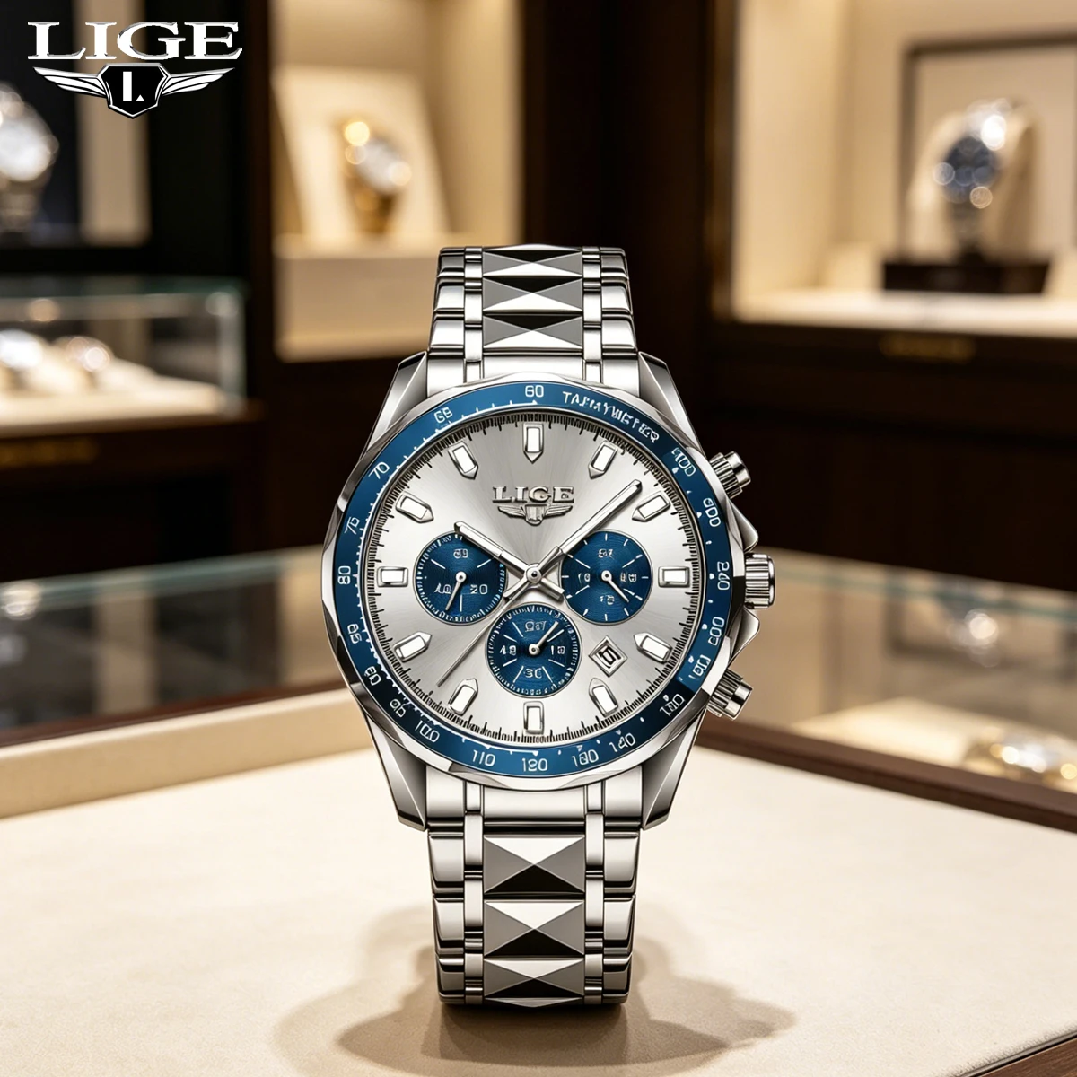 LIGE Business Men Watch Waterproof Luminous Stainless Steel Sports Men's Watches Chronograph Date Quartz Watch For Man Reloj
LIGE Business Men Watch Waterproof Luminous Stainless Steel Sports Men's Watches Chronograph Date Quartz Watch For Man Reloj