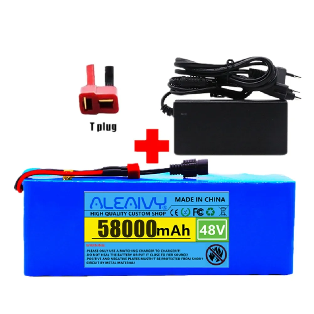 48V 30Ah electric bicycle lithium battery Pack 500W~1000W with BMS, suitable for 48V electric bicycle scooter DC-XT60 plug
48V 30Ah electric bicycle lithium battery Pack 500W~1000W with BMS, suitable for 48V electric bicycle scooter DC-XT60 plug