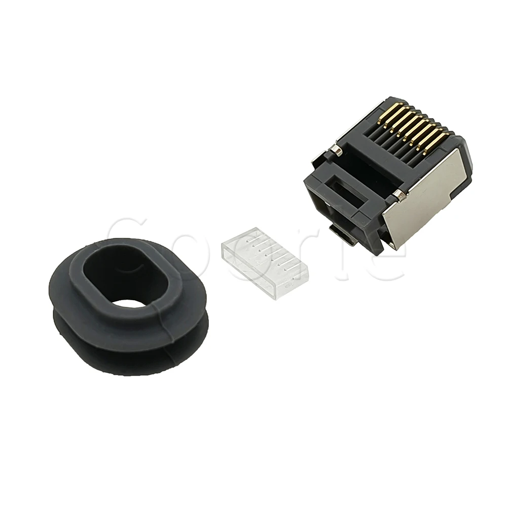 10PCS RJ45 8P8C Connector With Waterproof Plug Short Body Modular Plug Special Male With Shielded Shell For network cable
10PCS RJ45 8P8C Connector With Waterproof Plug Short Body Modular Plug Special Male With Shielded Shell For network cable