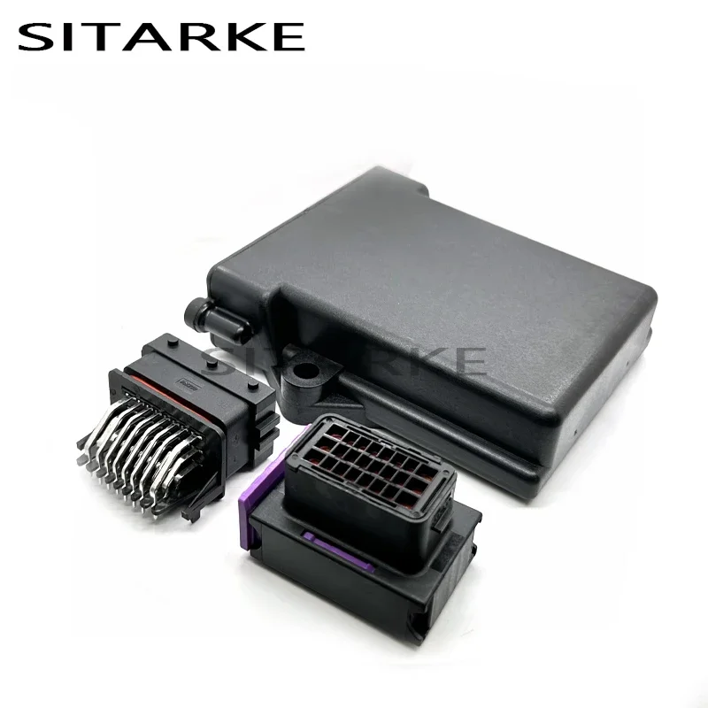 1 Set 24 Pin Way Auto Plastic ECU Enclosure Box With Matching Male And Female 24P FCI Connectors
1 Set 24 Pin Way Auto Plastic ECU Enclosure Box With Matching Male And Female 24P FCI Connectors