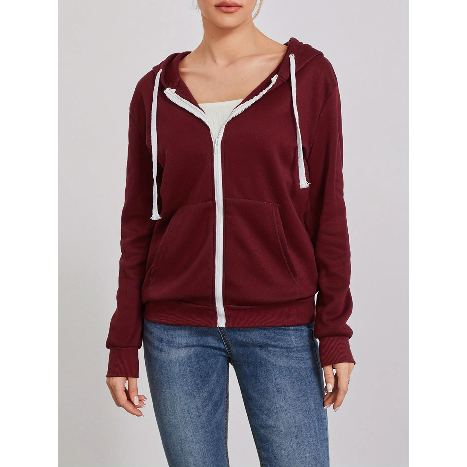 Men's Sporty Zip Hooded Jacket Open Cardigan Casual Citywalk Seven Sleeve Length Other Material 100% Neutral Style Other
Men's Sporty Zip Hooded Jacket Open Cardigan Casual Citywalk Seven Sleeve Length Other Material 100% Neutral Style Other