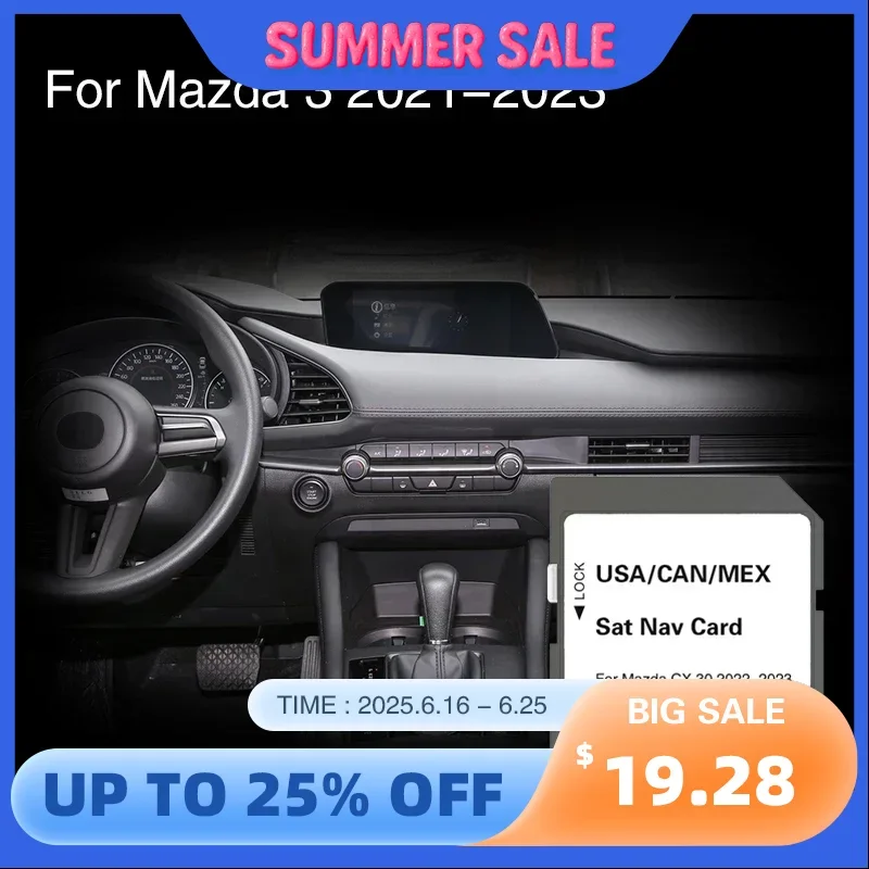 Подходит для Mazda 3 2021 2022 2023 Автомобильная GPS-память Sat NAV Обложка США CAN MEX Карты Система обновления данных SD-карта
Подходит для Mazda 3 2021 2022 2023 Автомобильная GPS-память Sat NAV Обложка США CAN MEX Карты Система обновления данных SD-карта