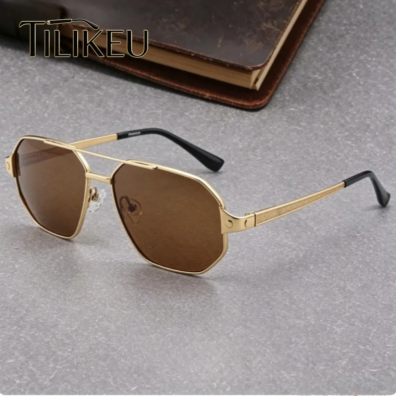 2026 Double Bridge Polarized Pure Titanium Sunglasses for Men Big Face Pilot Driving Anti Glare Shades UV400 Fishing Sunscreen
2026 Double Bridge Polarized Pure Titanium Sunglasses for Men Big Face Pilot Driving Anti Glare Shades UV400 Fishing Sunscreen