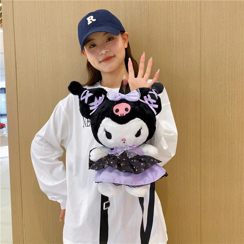 Sanrio Kuromi My Melody Plush Backpack Cartoon Anime Doll Daypack Student Cute Stuffed Fluffy Schoolbag Gifts for Girls
Sanrio Kuromi My Melody Plush Backpack Cartoon Anime Doll Daypack Student Cute Stuffed Fluffy Schoolbag Gifts for Girls