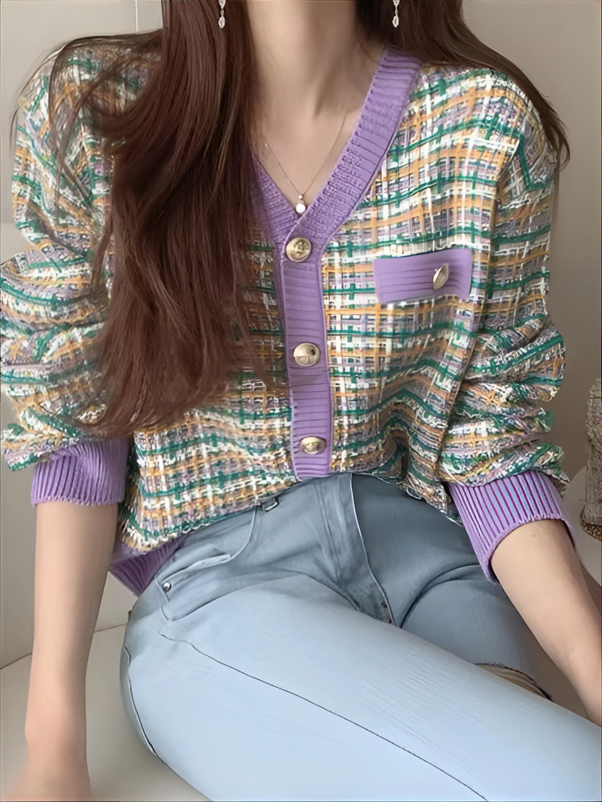 Tweed Jacket English Style Womens Winter Leisure Jackets Hoody Chic Turndown Printed Comfy Sporting Gorpcore Heavy Jogging Daily
Tweed Jacket English Style Womens Winter Leisure Jackets Hoody Chic Turndown Printed Comfy Sporting Gorpcore Heavy Jogging Daily