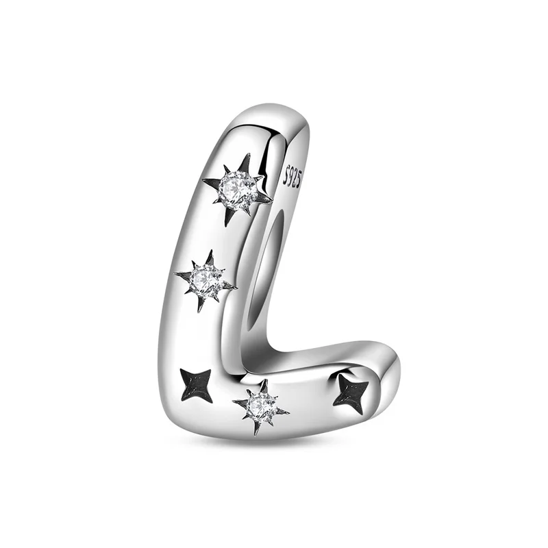 925 Sterling Silver Starlight Letter L Zircon Charms Beads Fit 3mm Original Bracelet DIY Women Birthday Anniversary Jewelry
925 Sterling Silver Starlight Letter L Zircon Charms Beads Fit 3mm Original Bracelet DIY Women Birthday Anniversary Jewelry