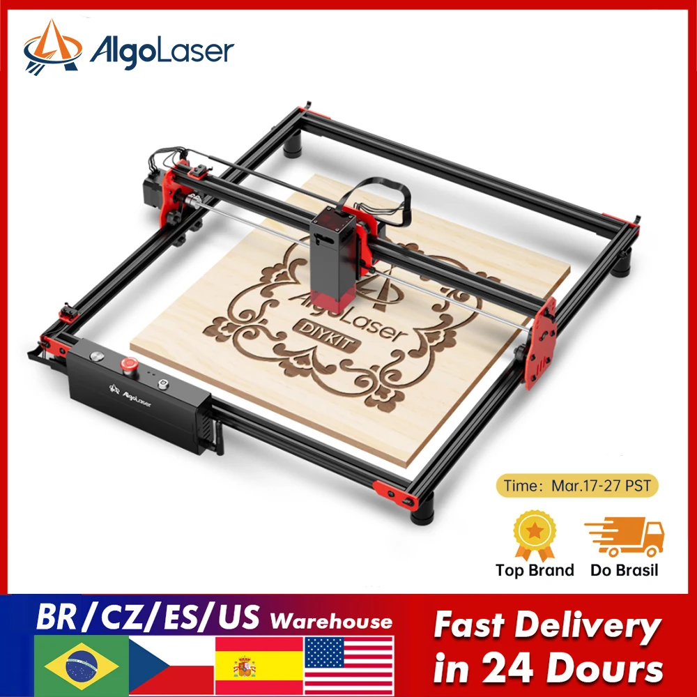 Algolaser Laser Engraver 5W 10W DIY Laser Engraving Cutting Machine Printer Big Power For Logo carving Cut wood Leather Acrylics
Algolaser Laser Engraver 5W 10W DIY Laser Engraving Cutting Machine Printer Big Power For Logo carving Cut wood Leather Acrylics