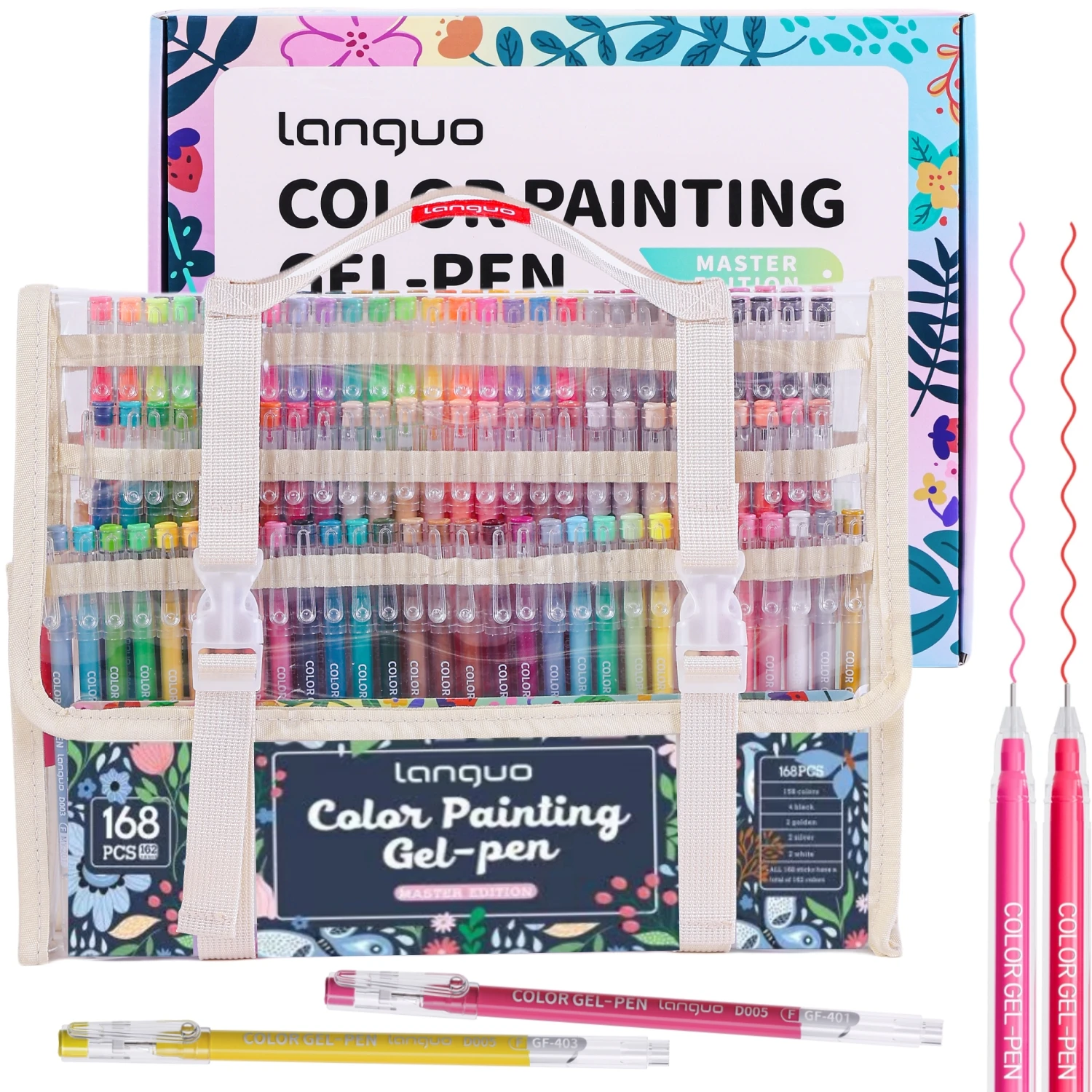 Color Painting Gel Pen Set,168Pcs/162 Colors,0.6mmNeedle Tip,Rich Color Large Capacity Ink Pens,Art Supplies For Diary,Card,DIY
Color Painting Gel Pen Set,168Pcs/162 Colors,0.6mmNeedle Tip,Rich Color Large Capacity Ink Pens,Art Supplies For Diary,Card,DIY