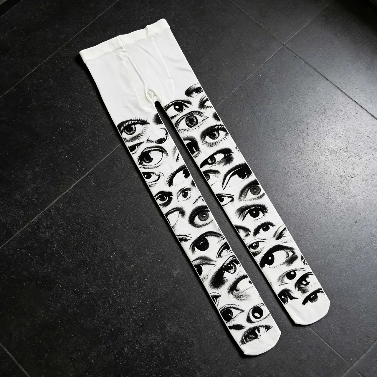 Fashion Unique Eye-printed Women's White Pantyhose Quirky Abstract Gothic Style Tights
Fashion Unique Eye-printed Women's White Pantyhose Quirky Abstract Gothic Style Tights