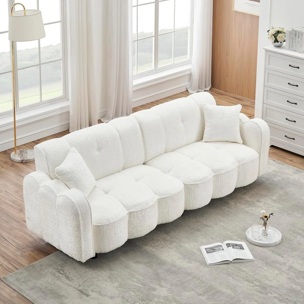 94.88" Sofa for Living Room, Comfy Deep Seat Sofa Couch with 3 Back Pillows and 3 Back Cushions, Modern Couches for Living Room,
94.88" Sofa for Living Room, Comfy Deep Seat Sofa Couch with 3 Back Pillows and 3 Back Cushions, Modern Couches for Living Room,