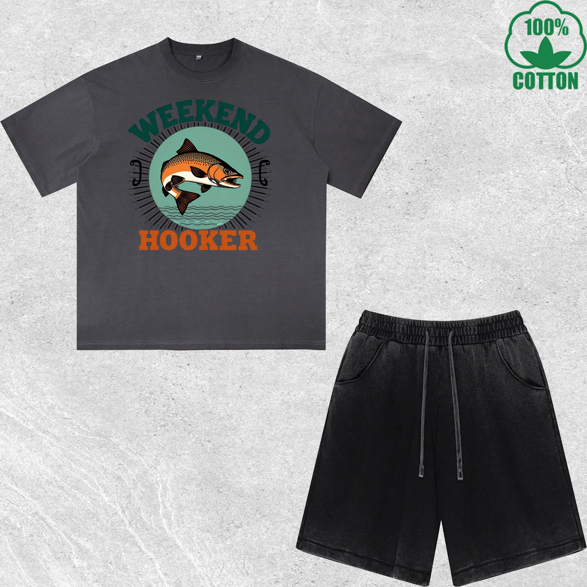 Weekend Hooker Printed Dirty Wash T-Shirt Shorts Set Multicolor Combo Loose Trendy Fashionable 100%Cotton
Weekend Hooker Printed Dirty Wash T-Shirt Shorts Set Multicolor Combo Loose Trendy Fashionable 100%Cotton