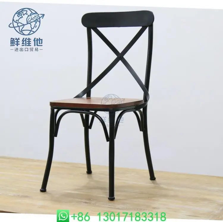 Vintage Country Style Iron Dining Chair Solid Wood Back Leather for Restaurant Hotel Use
Vintage Country Style Iron Dining Chair Solid Wood Back Leather for Restaurant Hotel Use