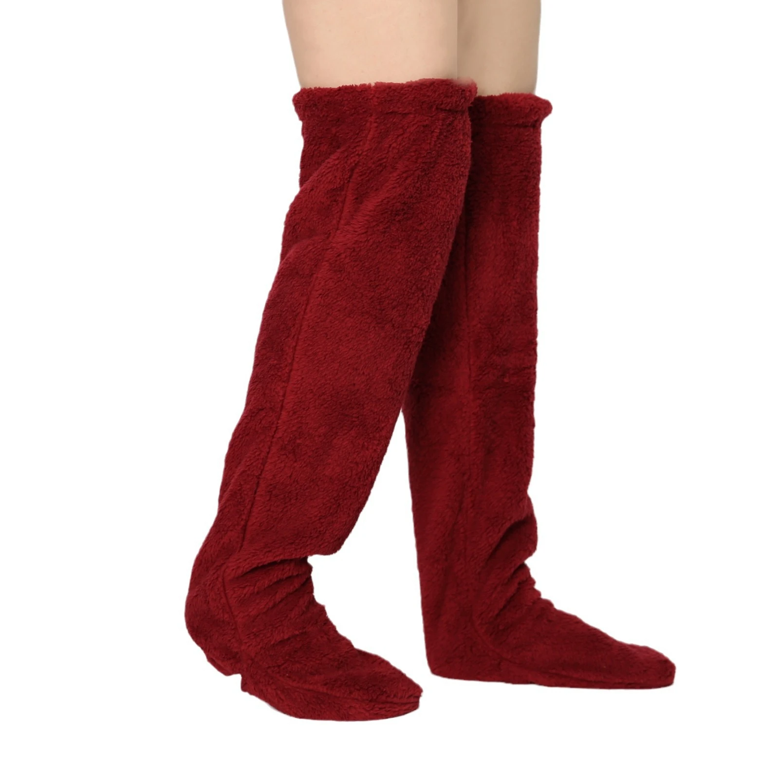 Home Leggings Double-sided fleece polyester One pair One size fits all foot length 23-25.5CM leg length 55CM sock cuff
Home Leggings Double-sided fleece polyester One pair One size fits all foot length 23-25.5CM leg length 55CM sock cuff