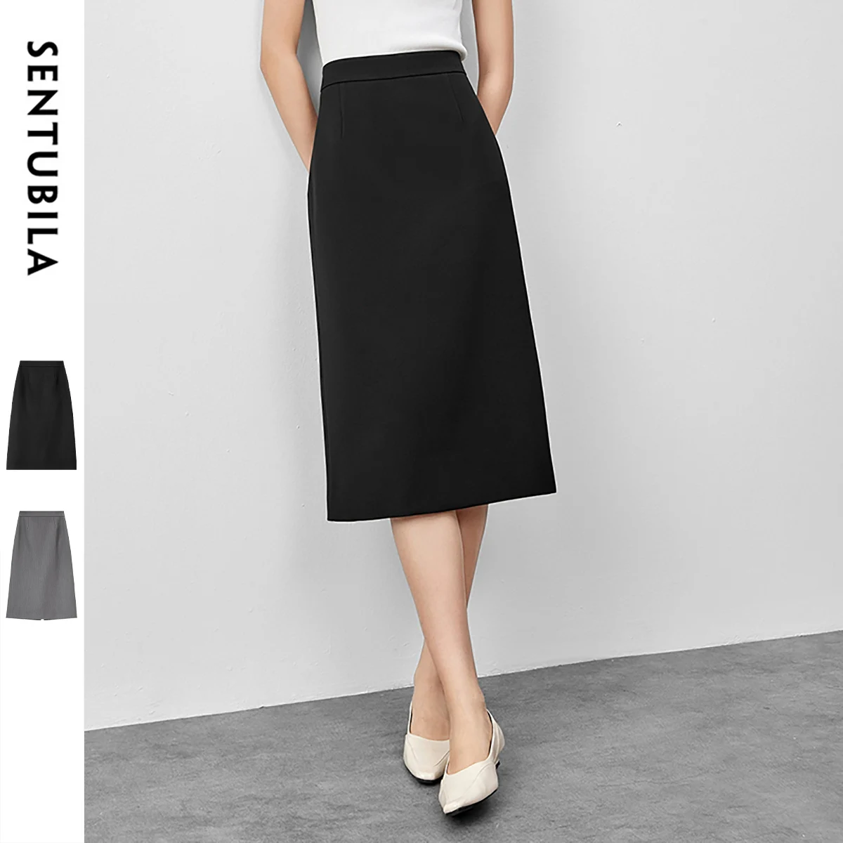 SENTUBILA Women's Summer 2025 Straight Skinny Split Forked Medium-Length Skirt Commuter Workplace Teaching Office Wear 151Q58378
SENTUBILA Women's Summer 2025 Straight Skinny Split Forked Medium-Length Skirt Commuter Workplace Teaching Office Wear 151Q58378