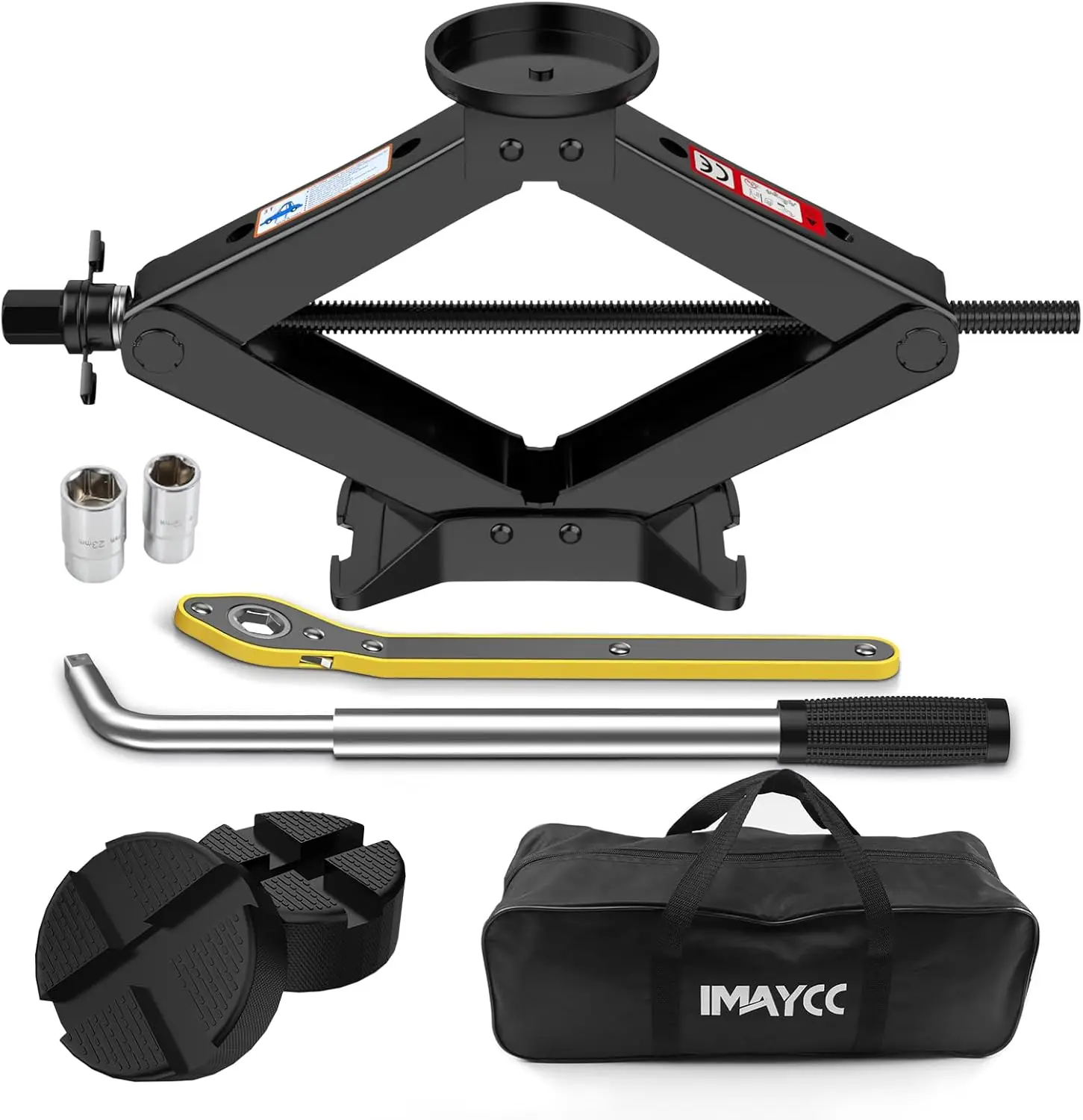 3-тонный ножничный домкрат, диапазон подъема 4,1–18,3 дюйма, сверхмощный портативный комплект для замены шин с наконечником для автомобиля, внедорожника, MPV
3-тонный ножничный домкрат, диапазон подъема 4,1–18,3 дюйма, сверхмощный портативный комплект для замены шин с наконечником для автомобиля, внедорожника, MPV