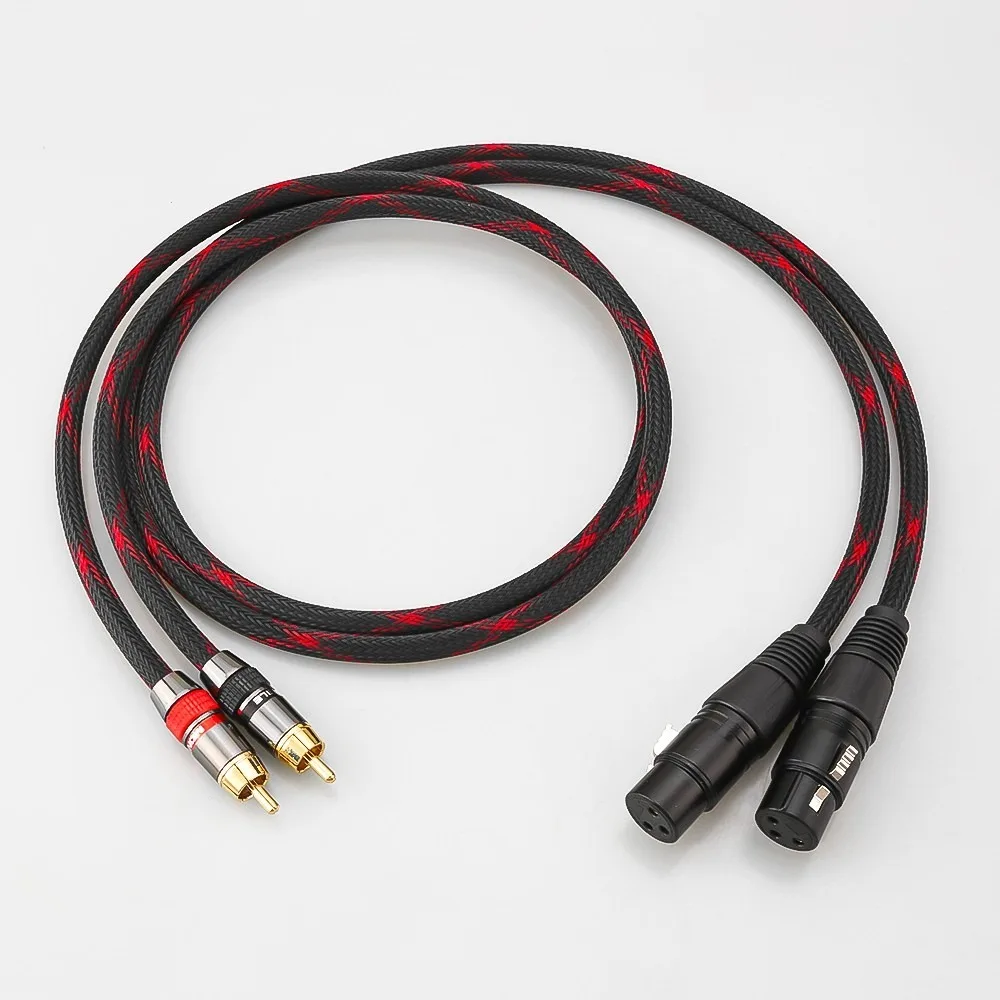 HI-End 21 AWG Audiophile RCA Male To XLR Female hifi interconnect cables Microphone Audio Sound Cannon Cable for Mixer Audio
HI-End 21 AWG Audiophile RCA Male To XLR Female hifi interconnect cables Microphone Audio Sound Cannon Cable for Mixer Audio