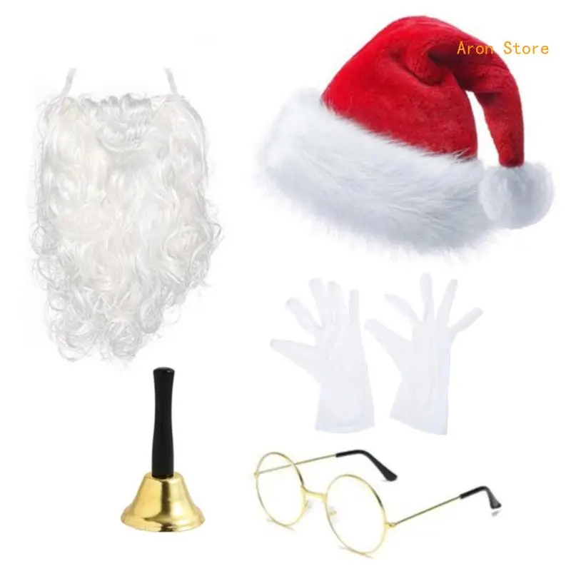 5Piece Costume Set Budget Friendly Father Christmas Outfit Holiday Cosplay Suit H3CF
5Piece Costume Set Budget Friendly Father Christmas Outfit Holiday Cosplay Suit H3CF