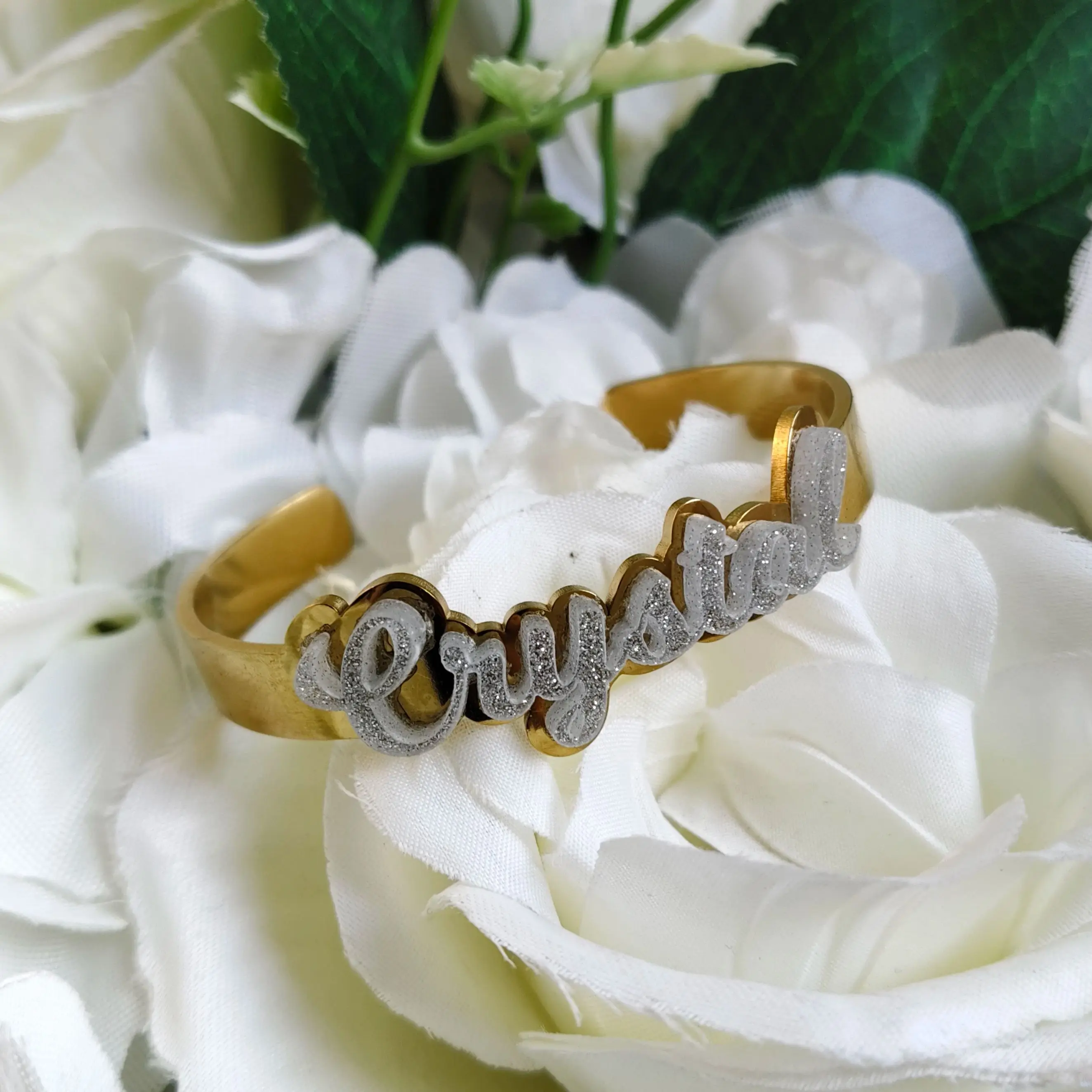 DHQH Wholesale Customized Name Acrylic Open Bracelet Personalized Letter/Logo Bracelet Christmas Gift Manufacturer Direct Sales
DHQH Wholesale Customized Name Acrylic Open Bracelet Personalized Letter/Logo Bracelet Christmas Gift Manufacturer Direct Sales