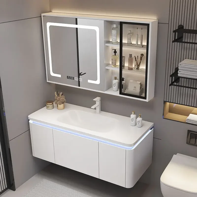 Corian Haut Sinn ein Becken современные einfache intelligente Badezimmers piegel Schrank Waschbecken Schrank Kombination Bad
Corian Haut Sinn ein Becken современные einfache intelligente Badezimmers piegel Schrank Waschbecken Schrank Kombination Bad