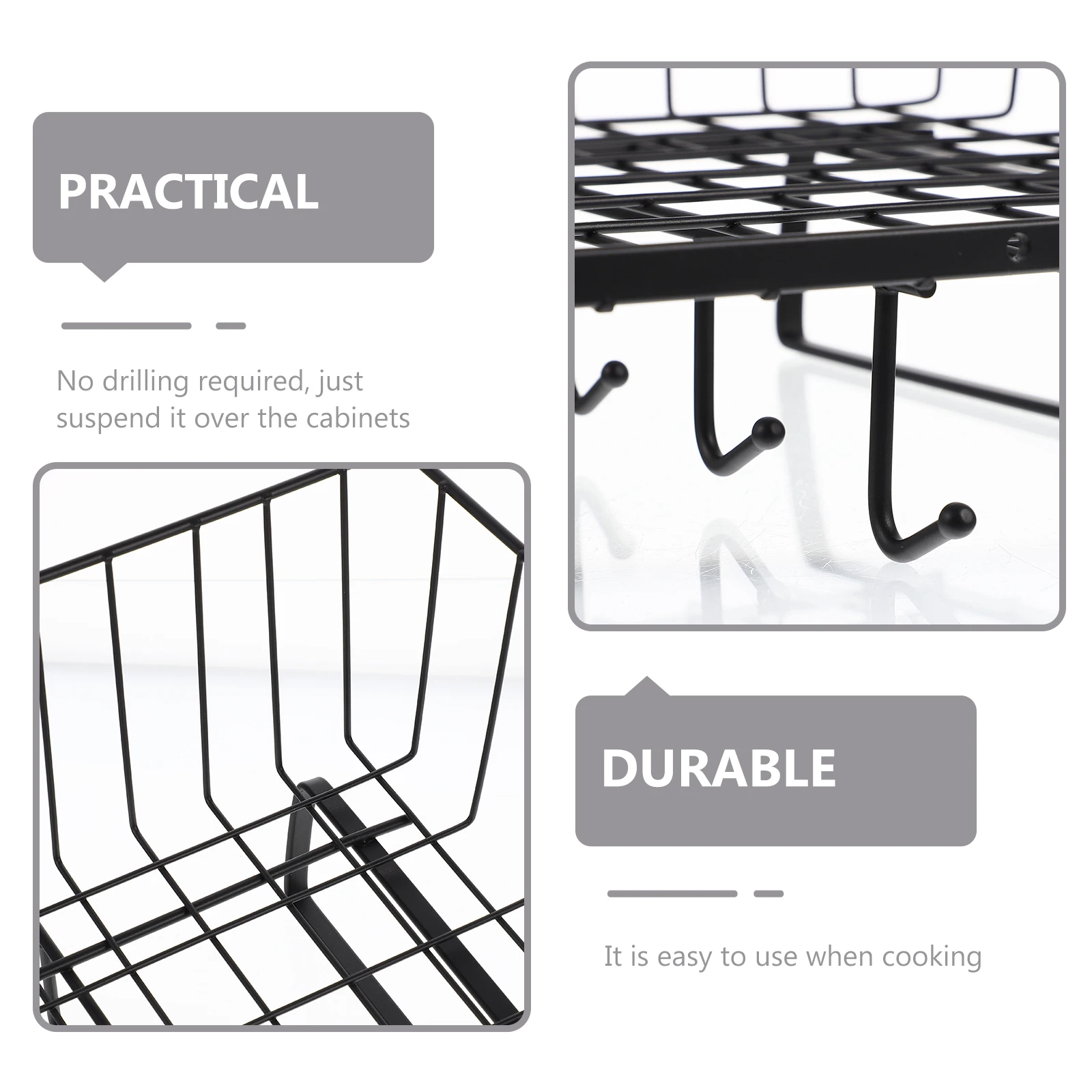 Kitchen Hanging Basket Iron Cabinet Organizer No Drilling Storage Rack Multi Use Under Shelf Storage Rack Kitchen Sundries
Kitchen Hanging Basket Iron Cabinet Organizer No Drilling Storage Rack Multi Use Under Shelf Storage Rack Kitchen Sundries