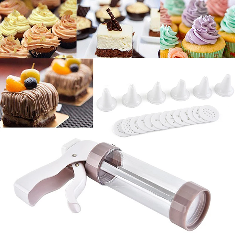 DIY Manual Cookie Mold Gun Cookie Press Kit Cream Gun Machine Decorating Squeezing Machine Making Churros Device Baking Tool
DIY Manual Cookie Mold Gun Cookie Press Kit Cream Gun Machine Decorating Squeezing Machine Making Churros Device Baking Tool