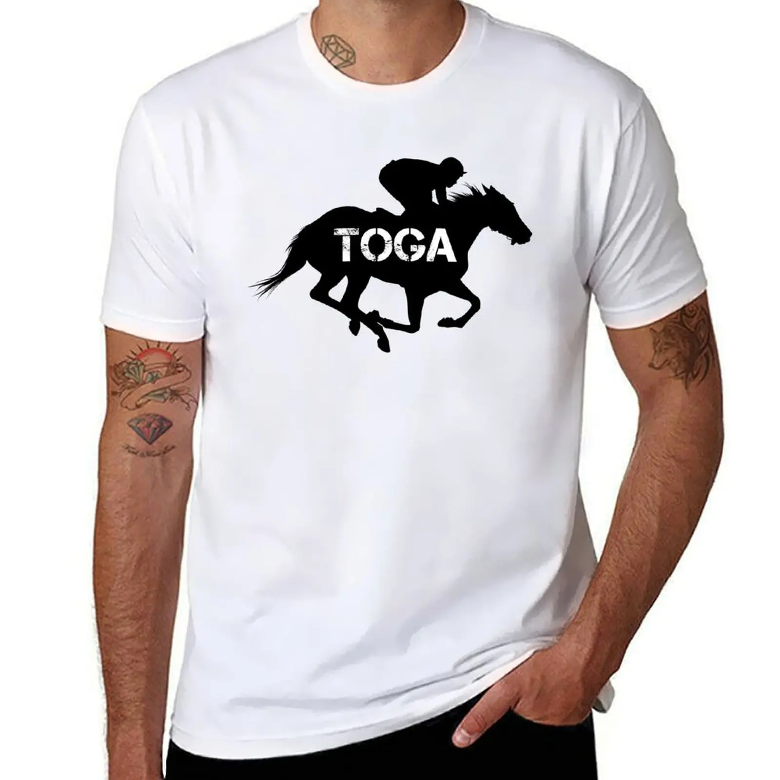 Toga Horse Jockey - Saratoga Springs New York T-Shirt t shirt man cotton t shirts with prints T-shirt
Toga Horse Jockey - Saratoga Springs New York T-Shirt t shirt man cotton t shirts with prints T-shirt