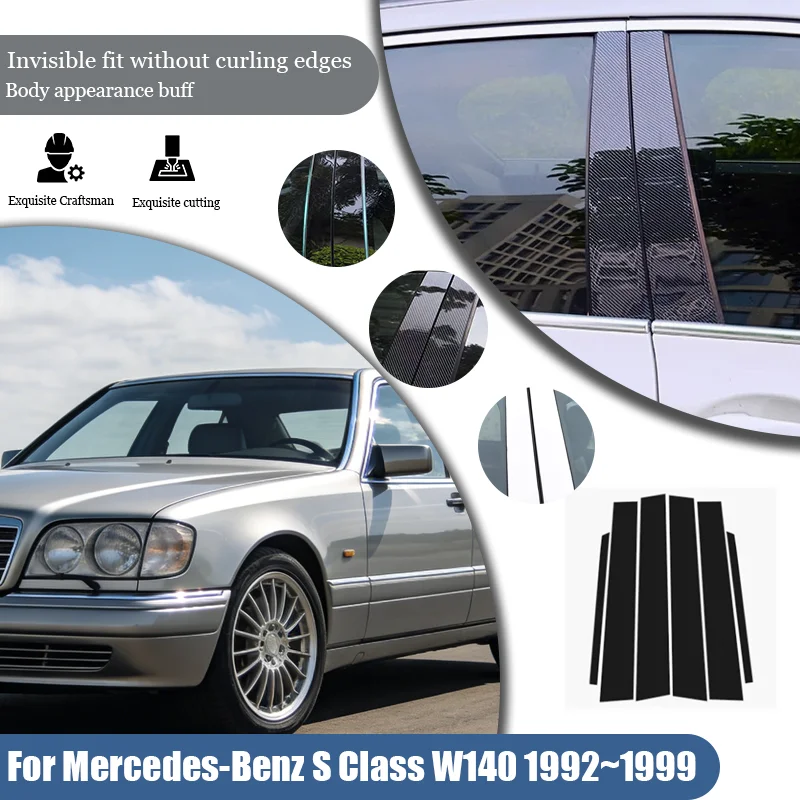 For Mercedes-Benz S Class W140 1992~1999 Silver Car Door Window Middle Trim Cover B C Pillar Center Column Sticker Accessories
For Mercedes-Benz S Class W140 1992~1999 Silver Car Door Window Middle Trim Cover B C Pillar Center Column Sticker Accessories