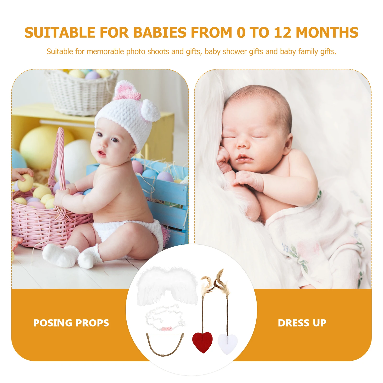 Cupid Wings Headdress Baby Angel Wing Set Prop Headband Arrows Bow Photo Studio Accessories Soft Safe Newborn Infant Cosplay
Cupid Wings Headdress Baby Angel Wing Set Prop Headband Arrows Bow Photo Studio Accessories Soft Safe Newborn Infant Cosplay