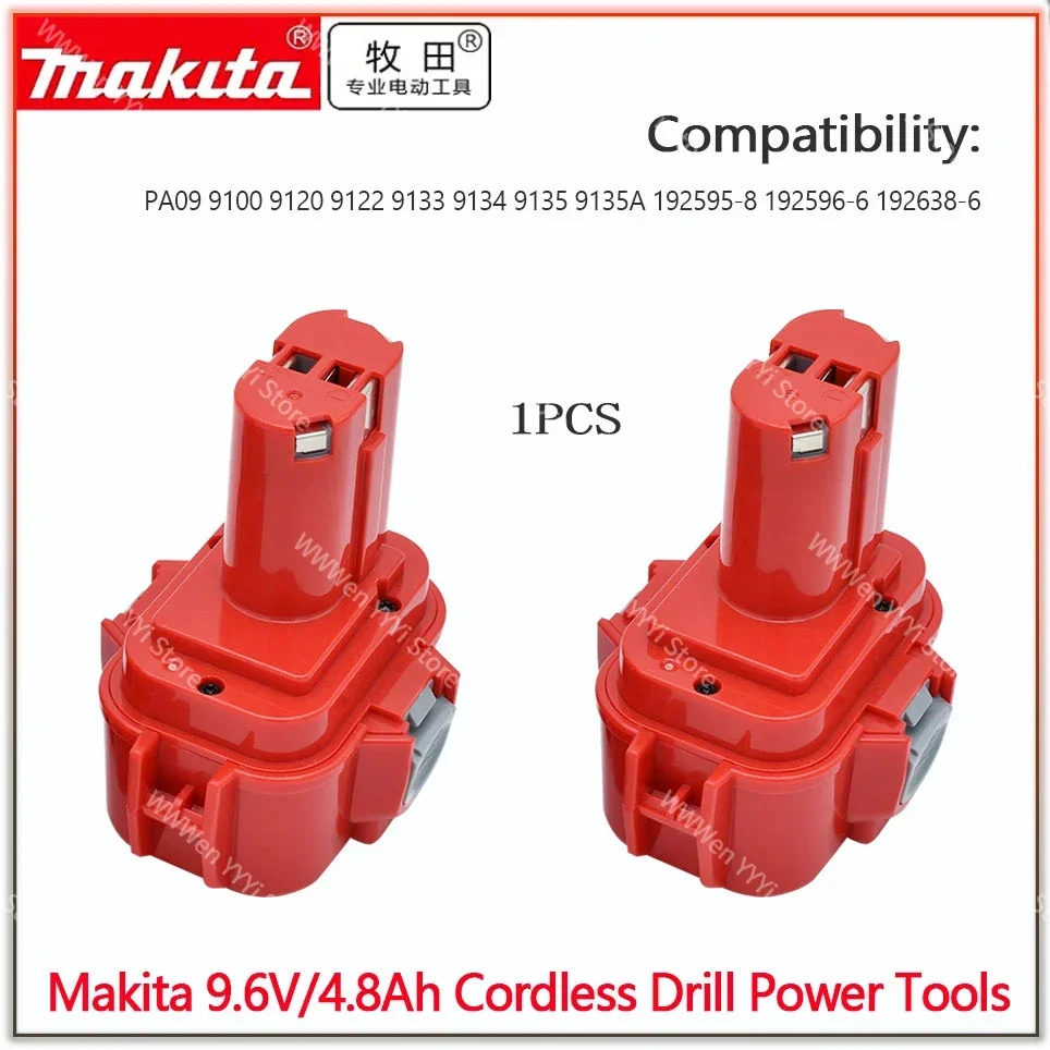 Original 4800mAh 9.6V makita Battery PA09 Replacement Ni-MH Batteries for Makita PA09 9120 9122 9134 9135 9135A 6222D 6260D
Original 4800mAh 9.6V makita Battery PA09 Replacement Ni-MH Batteries for Makita PA09 9120 9122 9134 9135 9135A 6222D 6260D