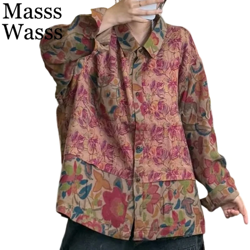 Masss Wasss 2026 Spring Vintage Tops Womens Fashion Printed Oversized Shirts Ladies Loose Vintage Casual Classic Floral Blouses
Masss Wasss 2026 Spring Vintage Tops Womens Fashion Printed Oversized Shirts Ladies Loose Vintage Casual Classic Floral Blouses