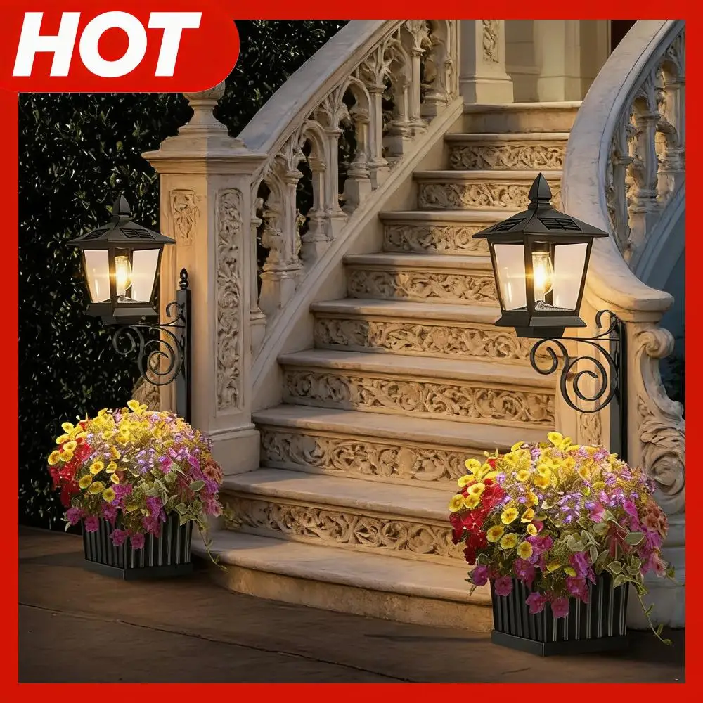 2-in-1 Solar Planter Lamp Auto On/off Sensor Vintage Solar Porch Light 8-10 Hrs Long Lighting for Garden (No Flowers Included)
2-in-1 Solar Planter Lamp Auto On/off Sensor Vintage Solar Porch Light 8-10 Hrs Long Lighting for Garden (No Flowers Included)