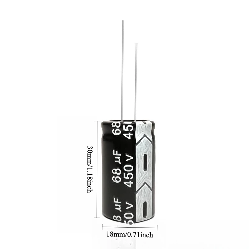 15pcs 450V 68uF Electrolytic Capacitor 105C High Temp Radial Long Life 18x30mm for Power Supply Amplifier
15pcs 450V 68uF Electrolytic Capacitor 105C High Temp Radial Long Life 18x30mm for Power Supply Amplifier