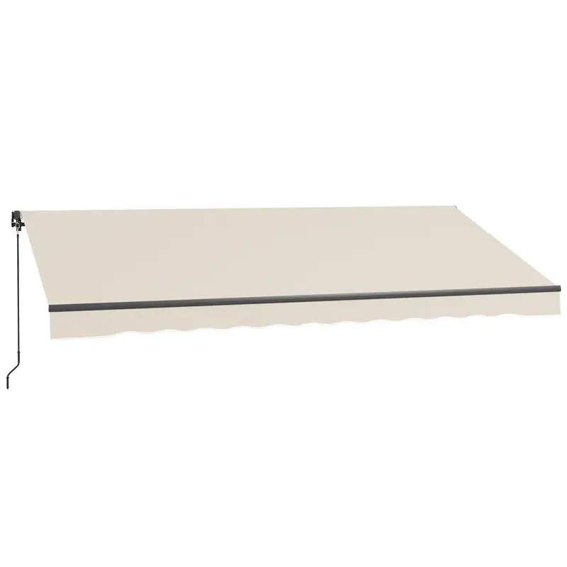 Outsunny 13' x 10' Retractable Awning, 280gsm UV Resistant Sunshade Shelter for Deck, Balcony, Yard, Beige
Outsunny 13' x 10' Retractable Awning, 280gsm UV Resistant Sunshade Shelter for Deck, Balcony, Yard, Beige