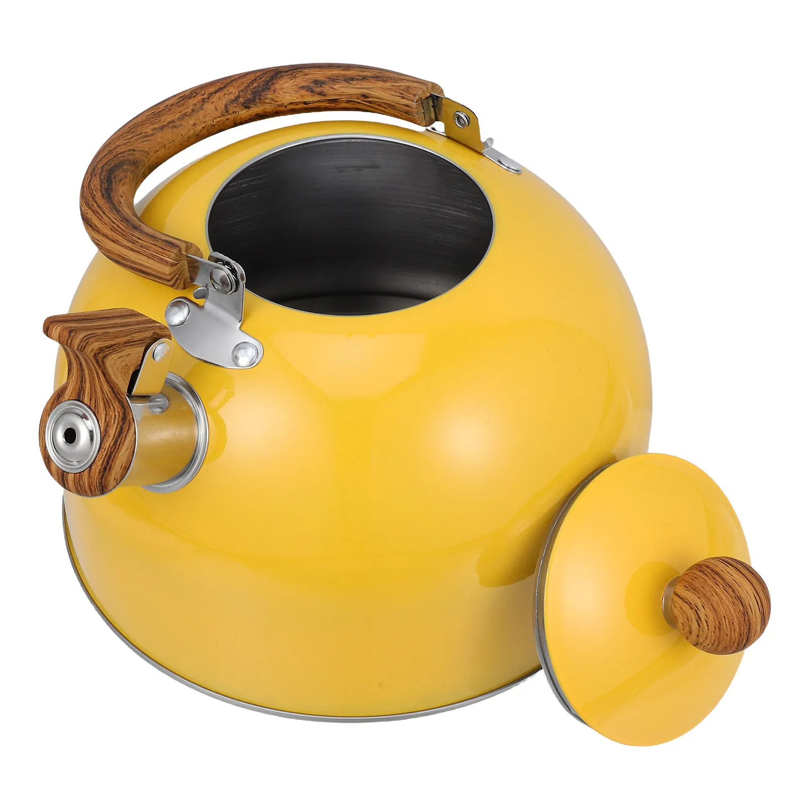 Чайник-свисток из нержавеющей стали 2,5 л с откидной ручкой, плоским дном, громким свистком и эргономичной нескользящей рукояткой для газовых плит
Чайник-свисток из нержавеющей стали 2,5 л с откидной ручкой, плоским дном, громким свистком и эргономичной нескользящей рукояткой для газовых плит