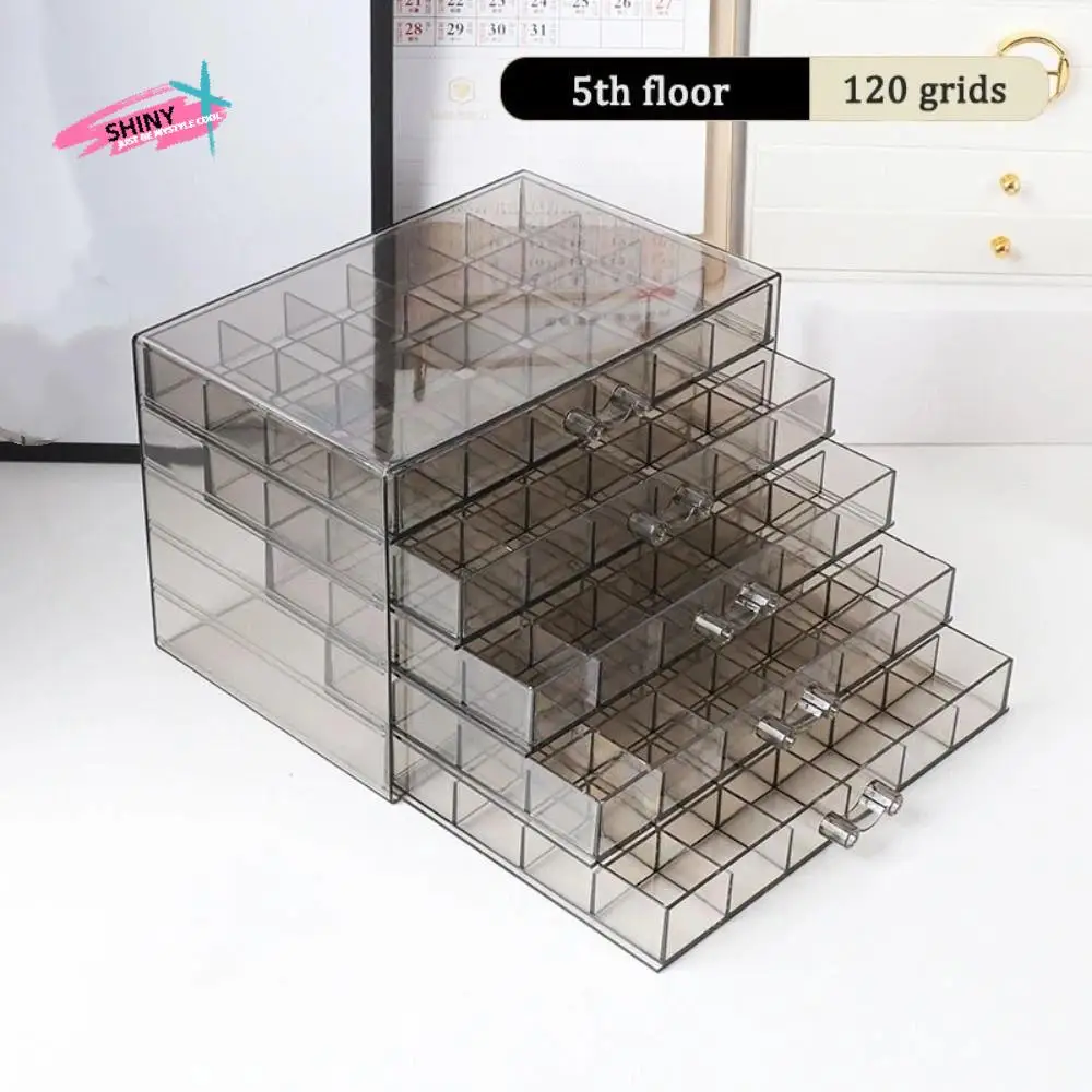 120Grids Jewelry Storage Box Acrylic Drawer Style Nail Art Organizer Box Necklace Bracelets Ring Earring Jewelry Transparent Box
120Grids Jewelry Storage Box Acrylic Drawer Style Nail Art Organizer Box Necklace Bracelets Ring Earring Jewelry Transparent Box