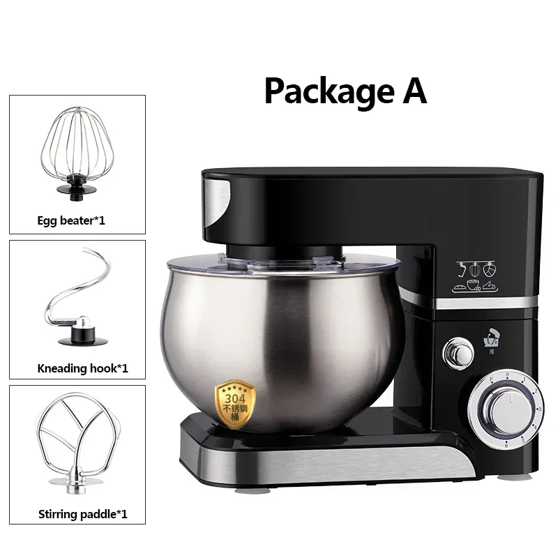220 V Stainless Steel Cook Machine And Noodle Mixer Small Kneading Machine Egg Milk Beater
220 V Stainless Steel Cook Machine And Noodle Mixer Small Kneading Machine Egg Milk Beater