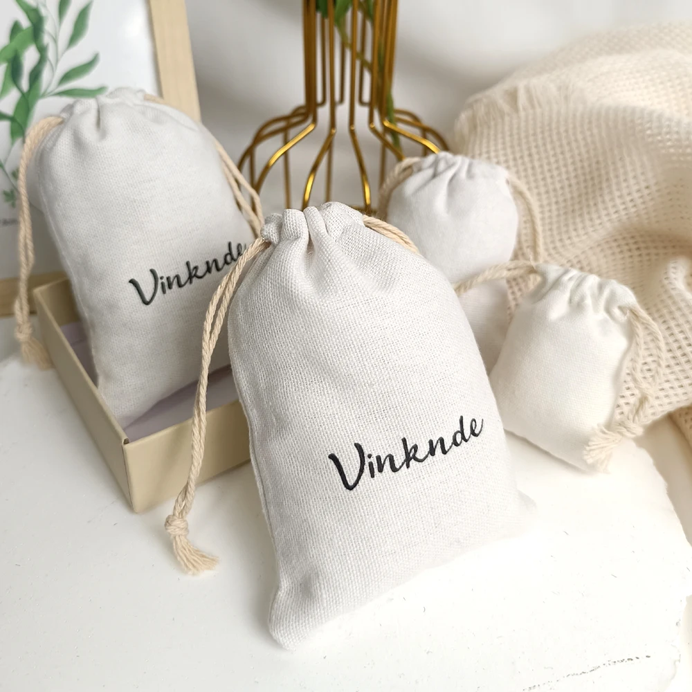 50 Natural Cotton Gift Bags 7x9 9x12cm Custom Logo Makeup Jewelry Earring Bracelet Packaging Small Drawstring Pouches Dust Sack
50 Natural Cotton Gift Bags 7x9 9x12cm Custom Logo Makeup Jewelry Earring Bracelet Packaging Small Drawstring Pouches Dust Sack