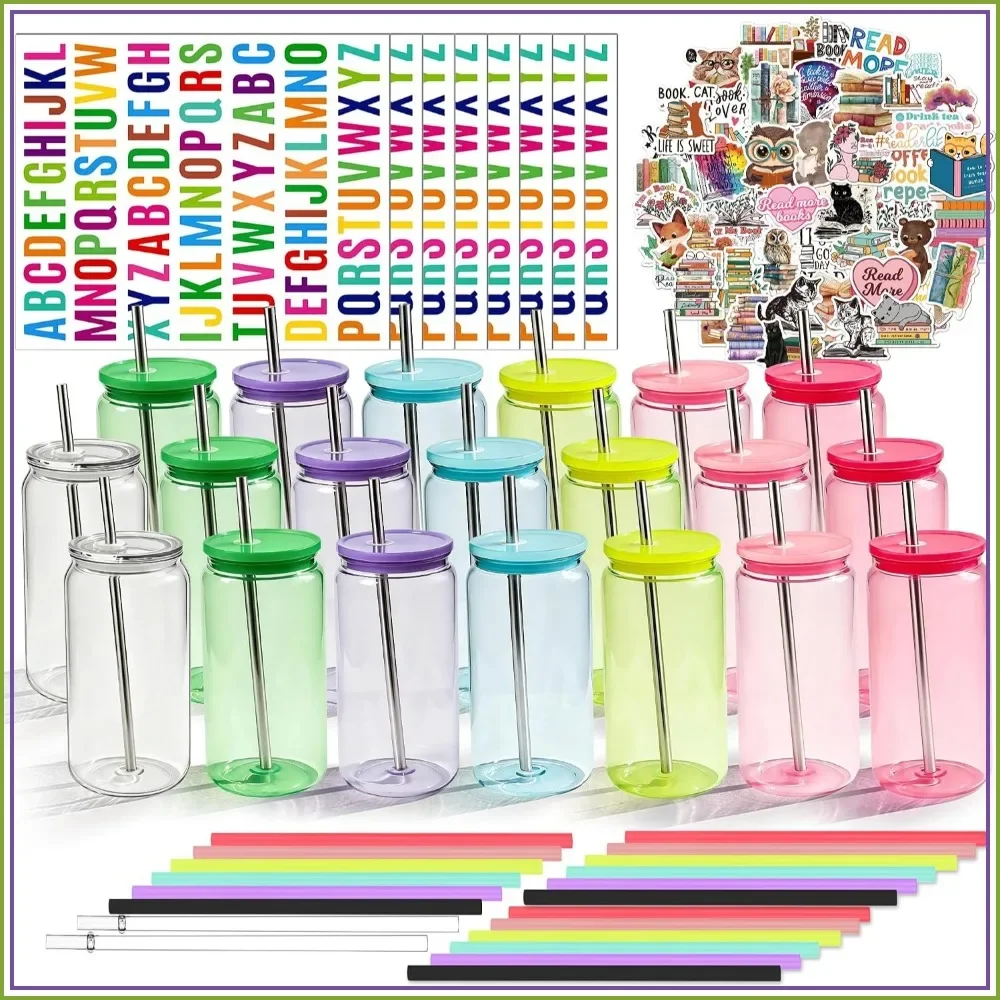 20 Pack 16oz Acrylic Mason Jars with Lids & Straws, Shatterproof Plastic Cups for Iced Coffee, Soda, Beer, Leakproof & Reusable
20 Pack 16oz Acrylic Mason Jars with Lids & Straws, Shatterproof Plastic Cups for Iced Coffee, Soda, Beer, Leakproof & Reusable