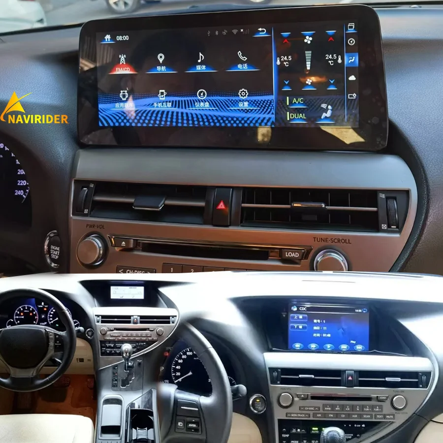 12.3inch Car Radio GPS Navigation Stereo Android 12 Screen For LEXUS RX270 RX300 RX350 2009-2014 CarPlay Multimedia Video Player
12.3inch Car Radio GPS Navigation Stereo Android 12 Screen For LEXUS RX270 RX300 RX350 2009-2014 CarPlay Multimedia Video Player