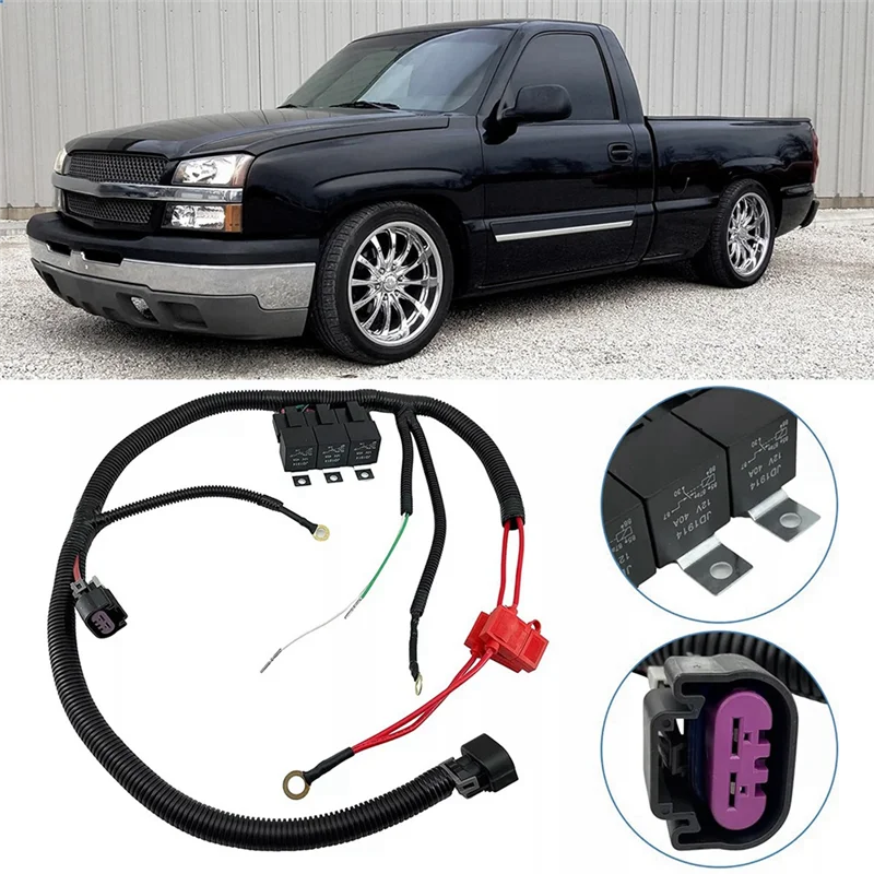 Electric ECU Control Dual Fan Upgrade Wiring Connector Harness For GMC Silverado Tahoe Sierra 7L5533A226T Parts-A65M
Electric ECU Control Dual Fan Upgrade Wiring Connector Harness For GMC Silverado Tahoe Sierra 7L5533A226T Parts-A65M