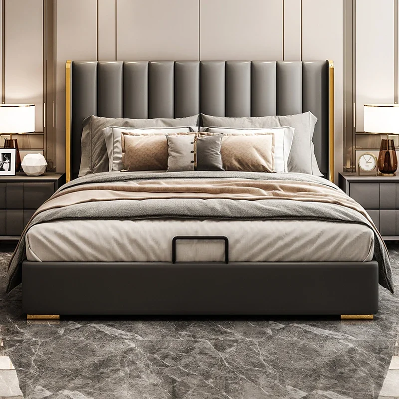 Safe Soft Bed Space Saving Comfortable Beauty Modern Luxury Queen Safe Princess Bed Sun Camas De Casal Lounge Suite Furniture
Safe Soft Bed Space Saving Comfortable Beauty Modern Luxury Queen Safe Princess Bed Sun Camas De Casal Lounge Suite Furniture