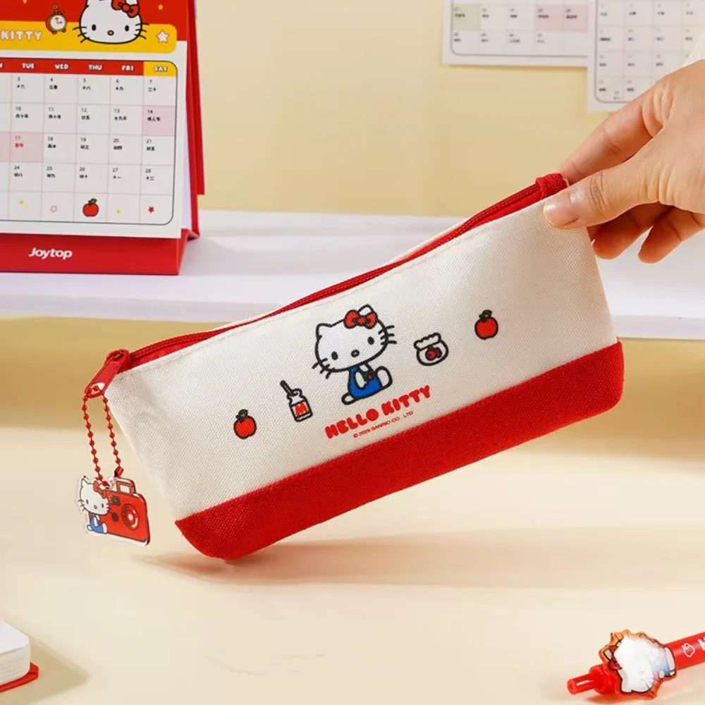 Kawaii Hello Kitty Student Canvas Zipper Pencil Case Adorable Cartoon KT Cat Pencils Gel Pen Stationery Pouch Presents for Girls
Kawaii Hello Kitty Student Canvas Zipper Pencil Case Adorable Cartoon KT Cat Pencils Gel Pen Stationery Pouch Presents for Girls