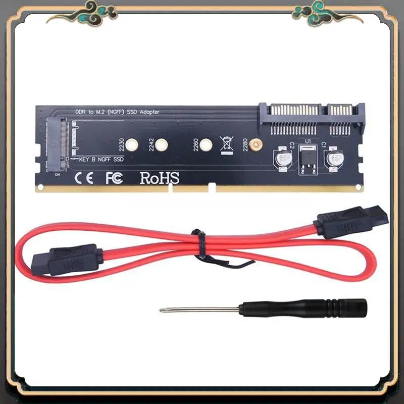 ASMA-DDR3 DDR4 DDR2 To M2 SSD-адаптер M.2 NGFF B Key Riser Card Черный SATA 15Pin Power + SATA 7-контактный порт передачи данных
ASMA-DDR3 DDR4 DDR2 To M2 SSD-адаптер M.2 NGFF B Key Riser Card Черный SATA 15Pin Power + SATA 7-контактный порт передачи данных
