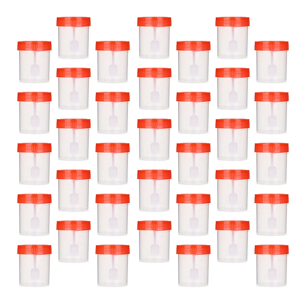 100 Pcs Sample Cup Urine Measuring Cups 40ML Specimen Container Phlegm with Scale
100 Pcs Sample Cup Urine Measuring Cups 40ML Specimen Container Phlegm with Scale
