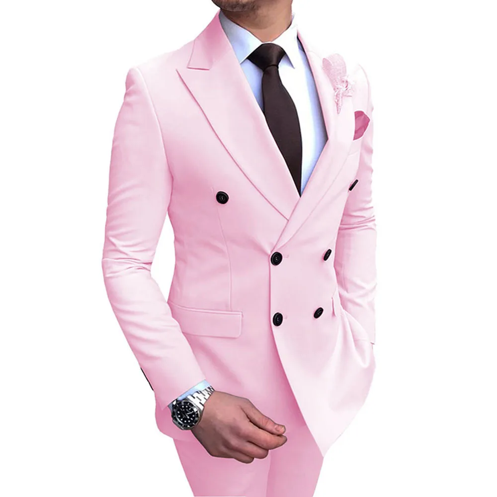 Pink Mens Suit Formal Business Wedding Suits Best Man Blazer Groom Tuxedos Slim Fit(Blazer+Pants) Costume Homme
Pink Mens Suit Formal Business Wedding Suits Best Man Blazer Groom Tuxedos Slim Fit(Blazer+Pants) Costume Homme