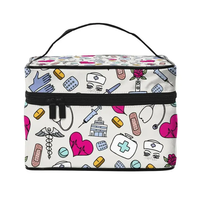 Большая косметичка на заказ с рисунком доктора и медсестры Enfermera En Apuros, портативная дорожная косметичка на молнии, сумка-органайзер
Большая косметичка на заказ с рисунком доктора и медсестры Enfermera En Apuros, портативная дорожная косметичка на молнии, сумка-органайзер