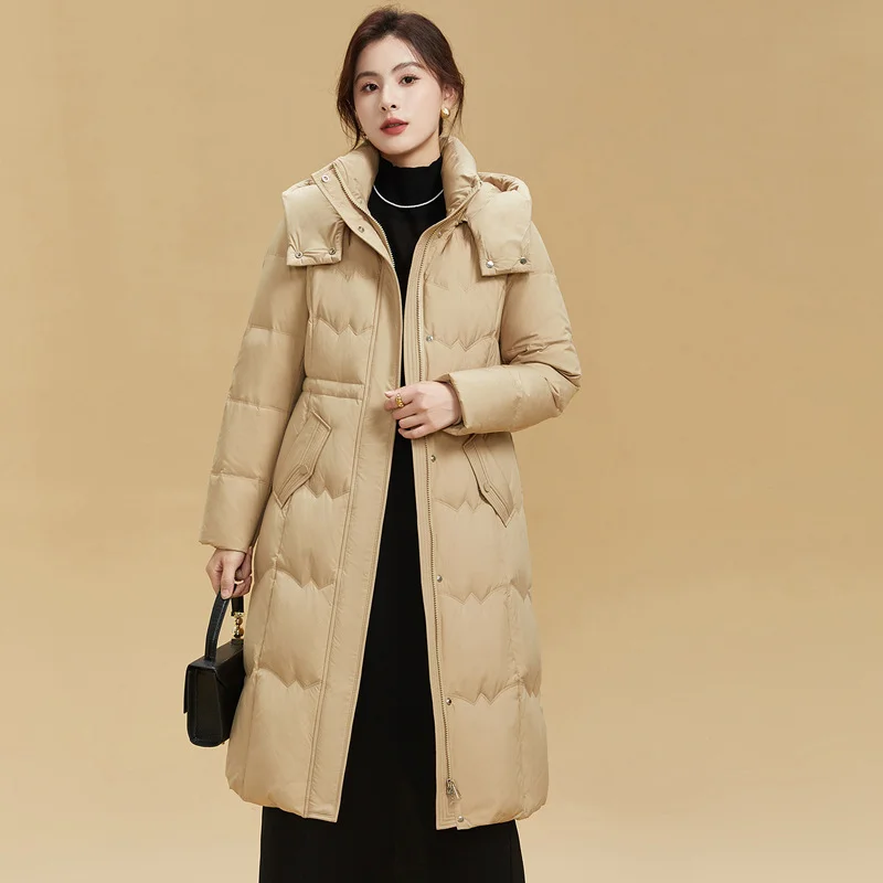 Women's Puffer Coats Winter New Outerwears Korean Simple Slim Waist Down Jacket Windproof Thick Snow Hooded Long Women's Parker
Women's Puffer Coats Winter New Outerwears Korean Simple Slim Waist Down Jacket Windproof Thick Snow Hooded Long Women's Parker