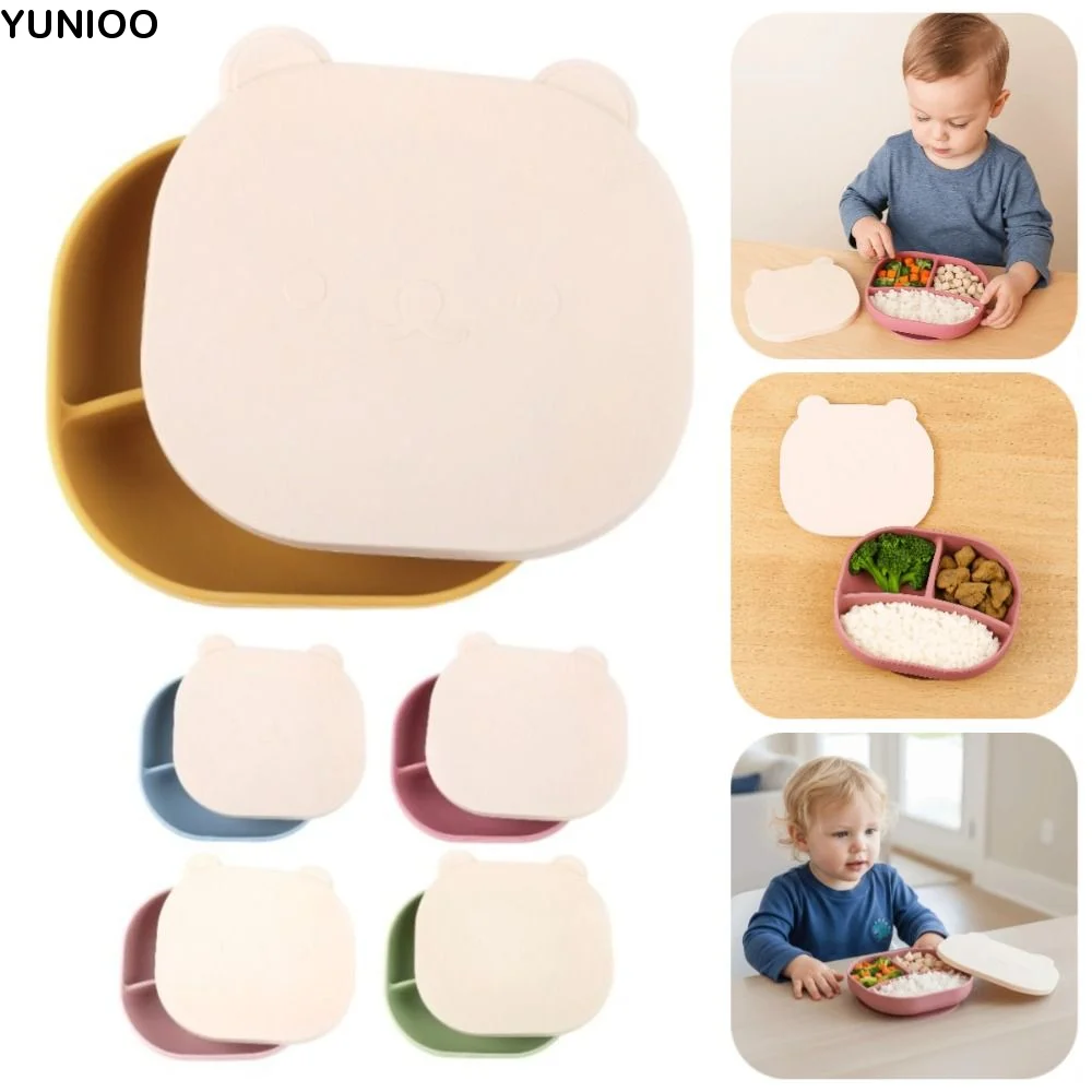 Cartoon Bear Baby Weaning Dishes BPA-Free Anti-Slip Toddler Feeding Tableware Portable with Lid Baby Silicone Sucker Plate
Cartoon Bear Baby Weaning Dishes BPA-Free Anti-Slip Toddler Feeding Tableware Portable with Lid Baby Silicone Sucker Plate