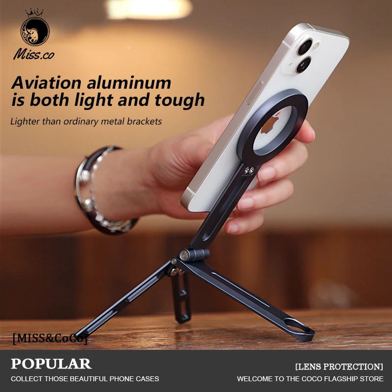 Двусторонний магнитный штатив для телефона Magsafe, держатель-подставка для iPhone 17/16/15/14/13, совместимый для путешествий на открытом воздухе, Vlog, прямая трансляция
Двусторонний магнитный штатив для телефона Magsafe, держатель-подставка для iPhone 17/16/15/14/13, совместимый для путешествий на открытом воздухе, Vlog, прямая трансляция
